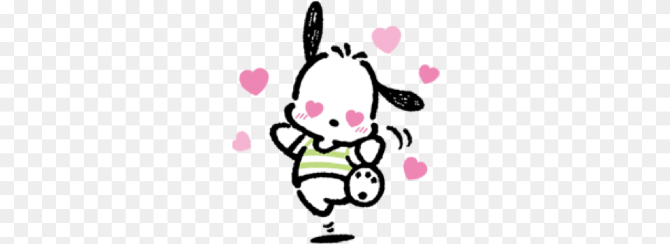 Aesthetic Lovecore Cute Soft Kawaii Pochacco Cartoon, Baby, Person, Head, Face Free Png Download