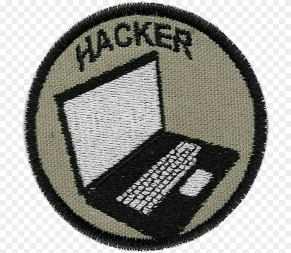 Aesthetic Moodboard Patch Hacker Grey, Badge, Logo, Symbol, Computer Free Transparent Png