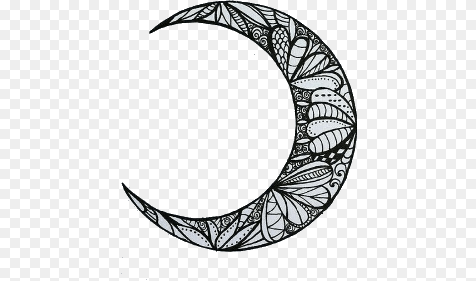 Aesthetic Moon Drawing, Outdoors, Night, Nature, Astronomy Free Png