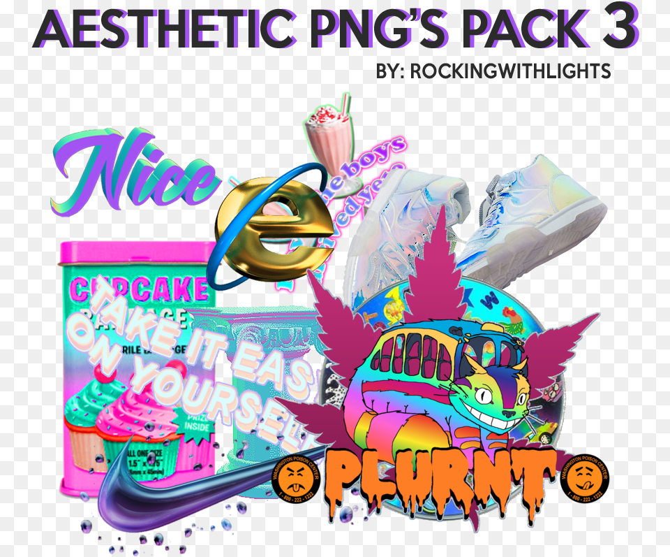 Aesthetic Pack 3 By Rockingwithlights Aesthetic Packs, Advertisement, Poster, Clothing, Footwear Png Image