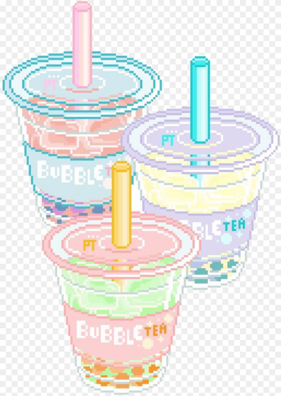 Aesthetic Pastel Bubble Tea Boba Aesthetic, Cream, Dessert, Food, Ice Cream Png