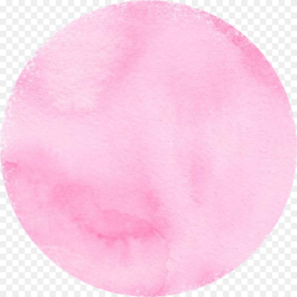 Aesthetic Pastel Circle Pink Watercolor Circle, Plant, Flower, Petal, Mineral Png Image