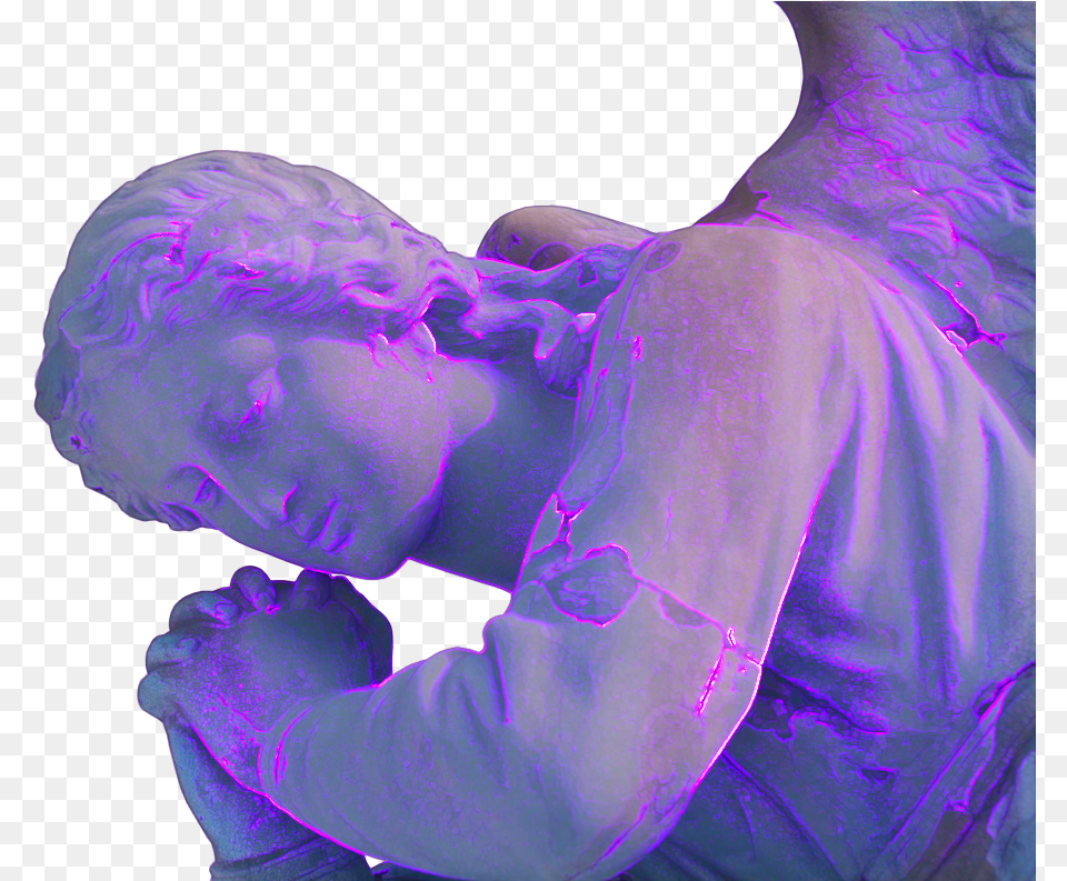 Aesthetic Purple Statue, Baby, Person, Art, Accessories Free Png