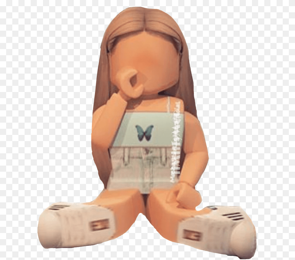 Aesthetic Roblox Sticker Roblox Aesthetic, Baby, Person, Face, Head Free Png