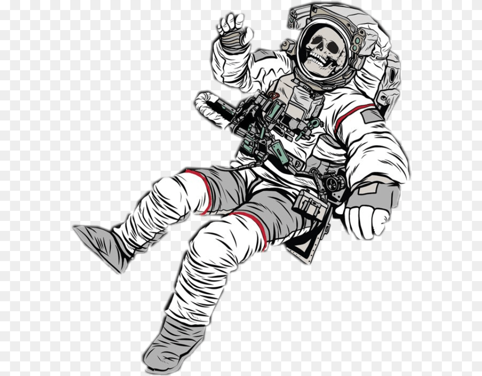 Aesthetic Space Astronaut Goth Sticker By Katiejoy06 Prometheus Design Werx Sticker, Adult, Male, Man, Person Png Image