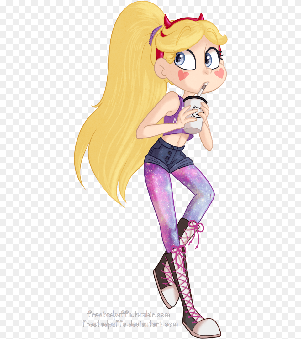 Aesthetic Star Butterfly By Frostedpuffs Star Vs Las Fuerzas Del Mal, Book, Publication, Comics, Adult Free Png