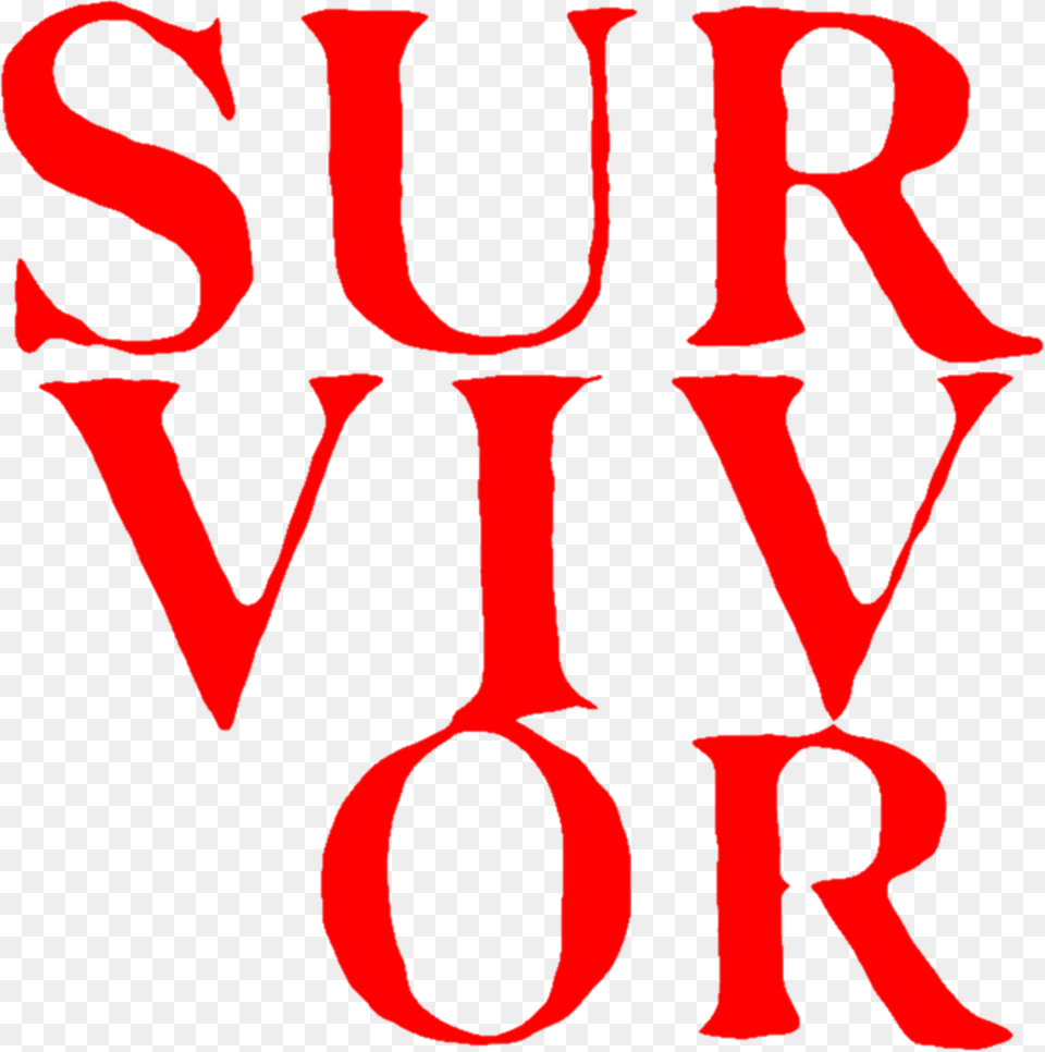 Aesthetic Text Quote Red Survivor Survive Freetoedit, Cutlery, Spoon, Dynamite, Weapon Png