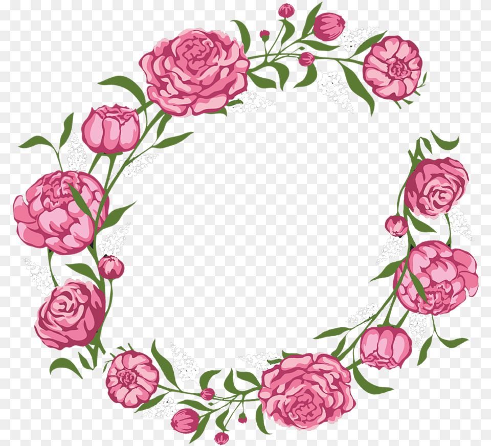 Aesthetic Tumblr Clipart Roses Aesthetic Pink Rose Aesthetic Flower Wreath Transparent, Pattern, Art, Floral Design, Graphics Free Png Download