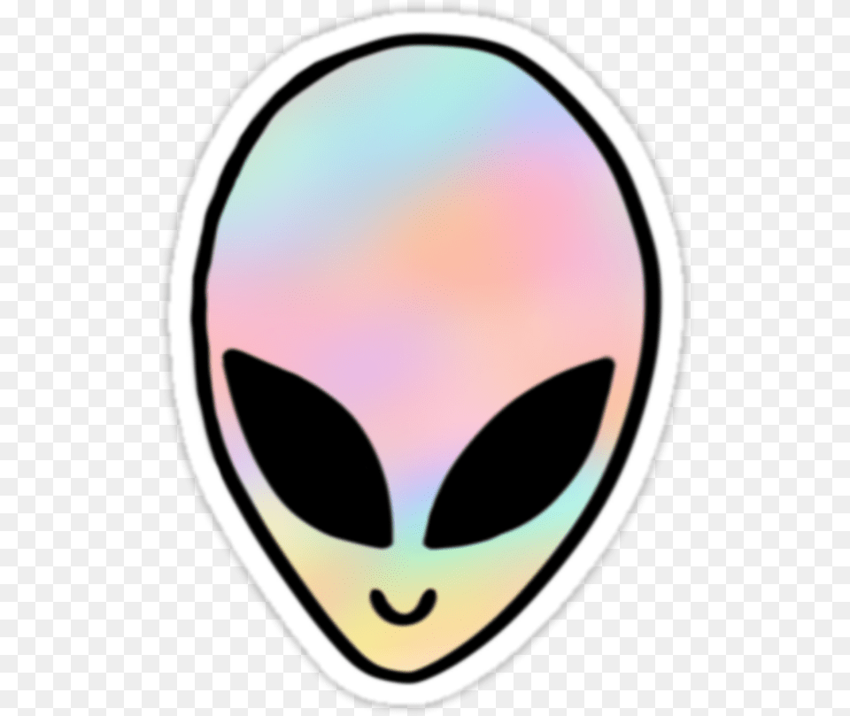 Aesthetic Tumblr Colorful Holographic Area51 Et Area 51 Aesthetic Stickers, Alien Png Image