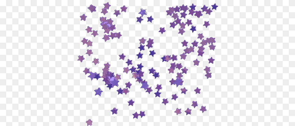 Aesthetic Tumblr Transparent Stars Overlay Purple Aesthetic Transparent, Paper, Confetti Png Image