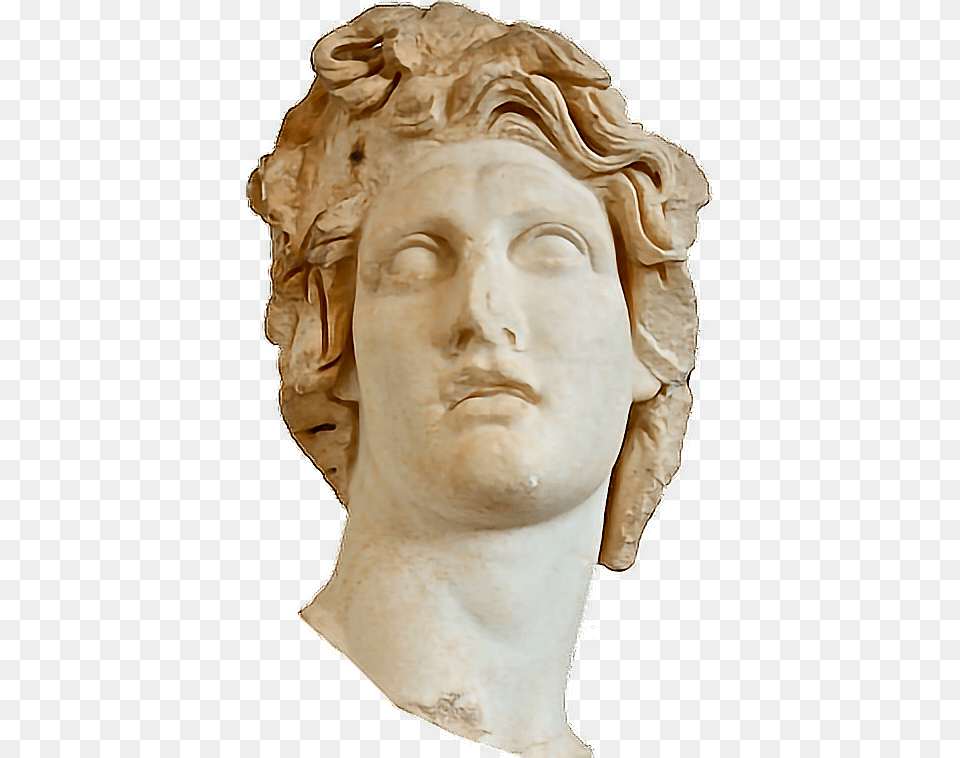 Aesthetic Vaporwave Roman Vaporwave Greek Statue, Art, Person, Face, Head Png Image