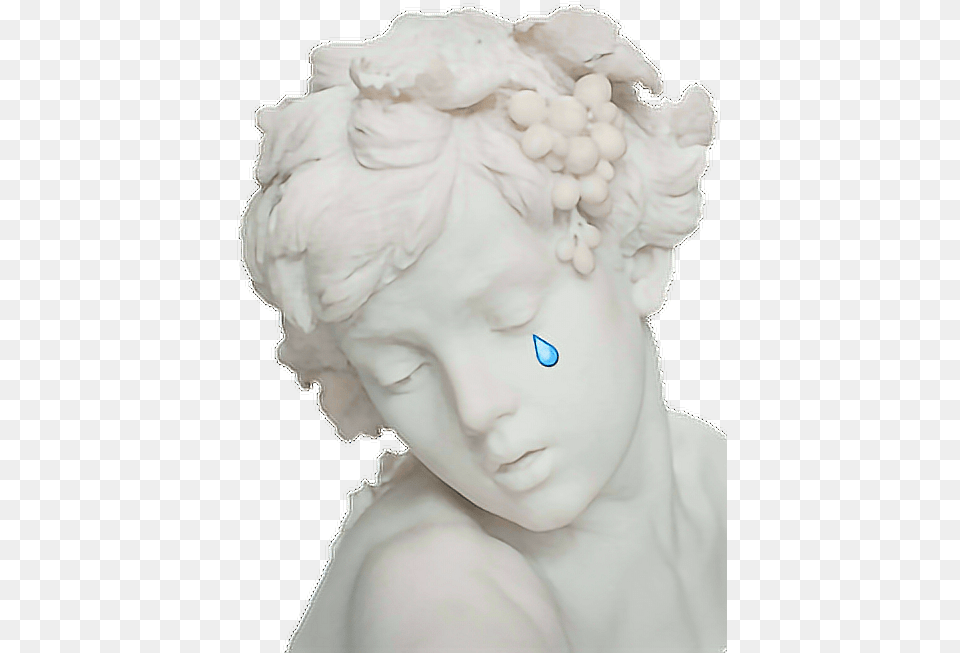 Aesthetic Vaporwave Tumblr Statue Freetoedit Statue Vaporwave, Baby, Person, Art, Face Free Png Download