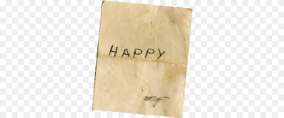 Aesthetic Vintage Paper Happy Text Sticker By Meo Vellum Free Png