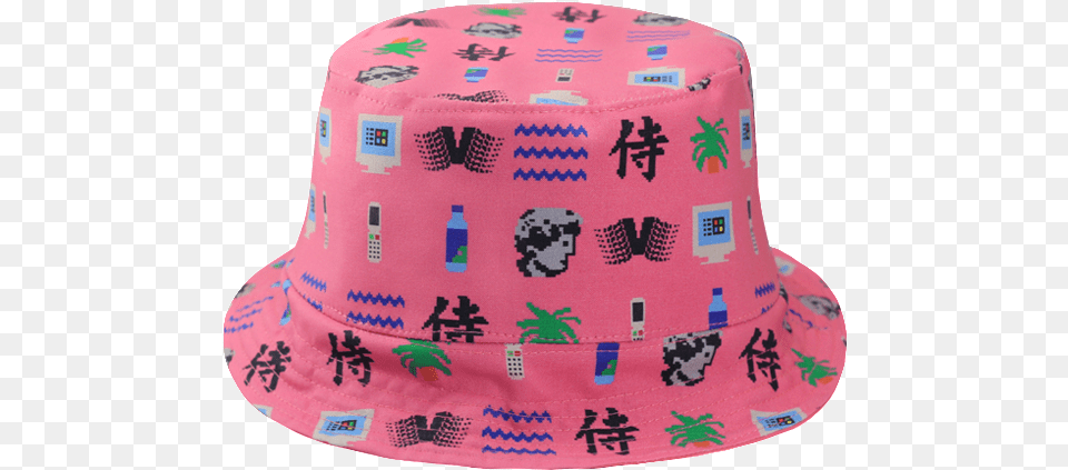 Aesthetics Bucket Hat Aesthetic Bucket Hat, Birthday Cake, Cake, Clothing, Cream Png