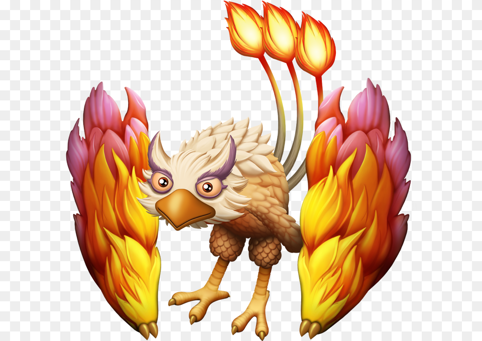 Af Firebird Adult My Singing Monsters Dawn Of Fire Fire Monsters, Animal, Bird, Eagle Png Image