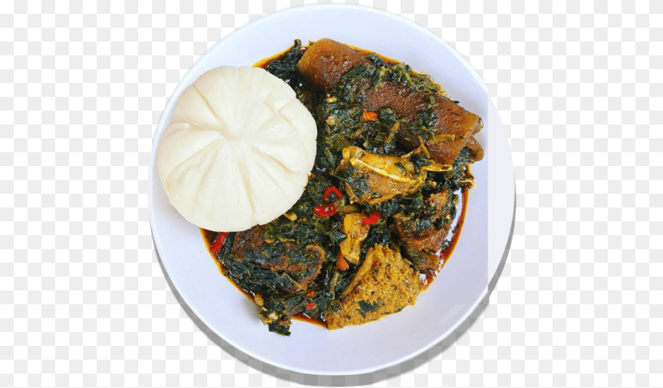 Afang Soup With Swallow, Food, Food Presentation, Meat, Mutton Png Image