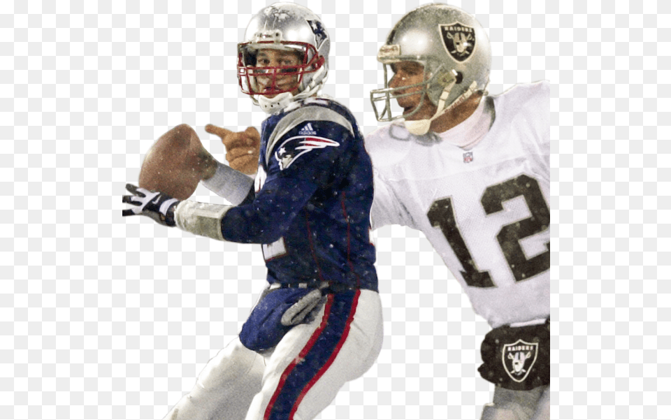 Afc Divisional Playoff Tom Brady Patriots Snow, Helmet, Playing American Football, Person, Man Free Png