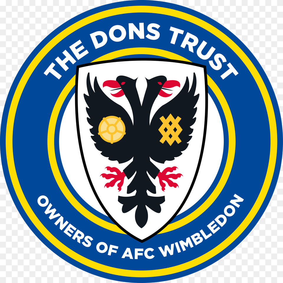 Afc Wimbledon Fc Badge, Emblem, Logo, Symbol Free Png