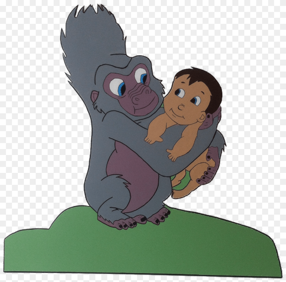 Affe Mit Tarzan Cartoon, Face, Head, Person, Baby Png