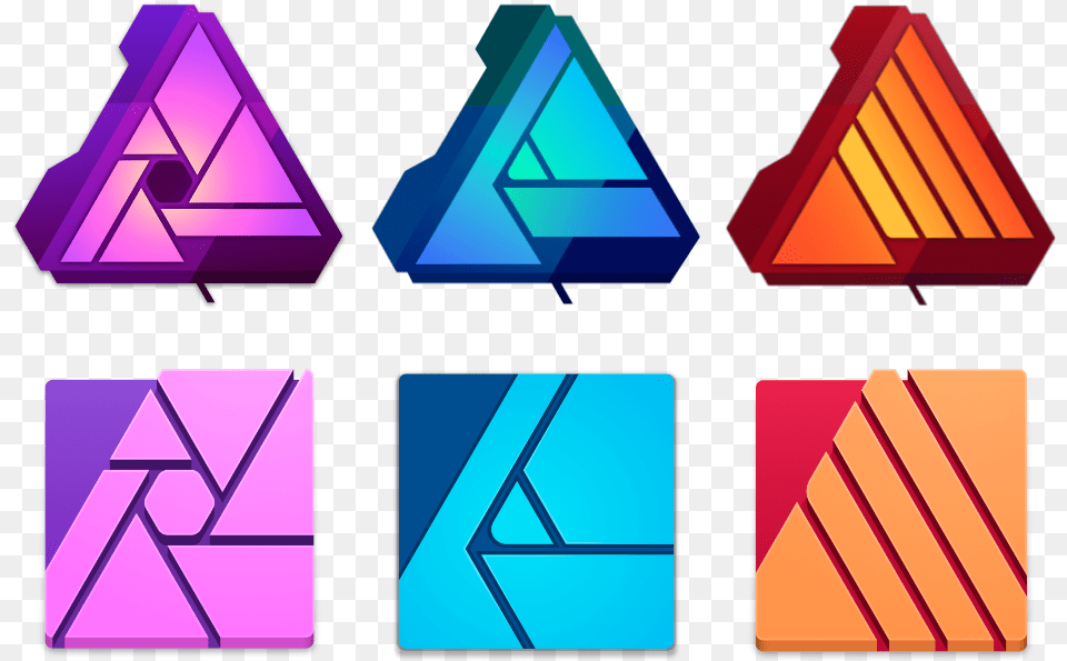 Affinity Apps Release And Beta Icons Affinity Photo Mac Icon, Triangle Png