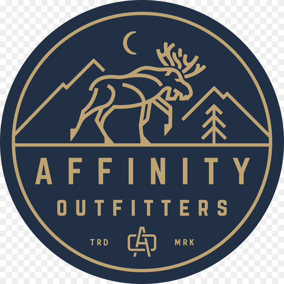 Affinity Outfitters Logo Circular Hypnotism, Emblem, Symbol, Coin, Money Png