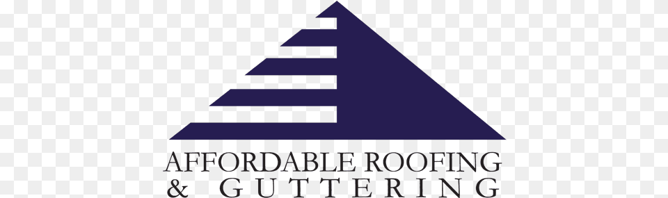 Affordable Roofing And Guttering Logo Lake George, Triangle, Scoreboard Free Png Download