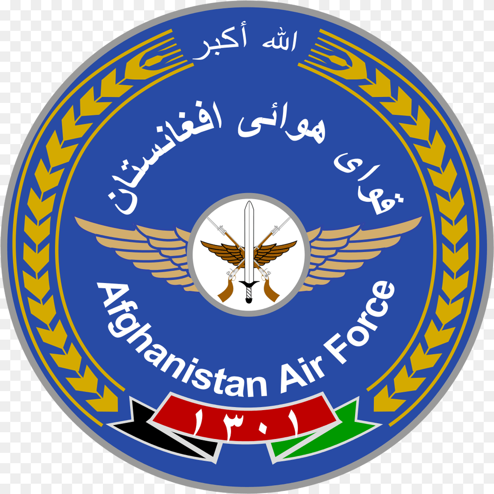 Afghan Air Force Afghan Air Force Logo, Emblem, Symbol, Badge, Disk Free Png
