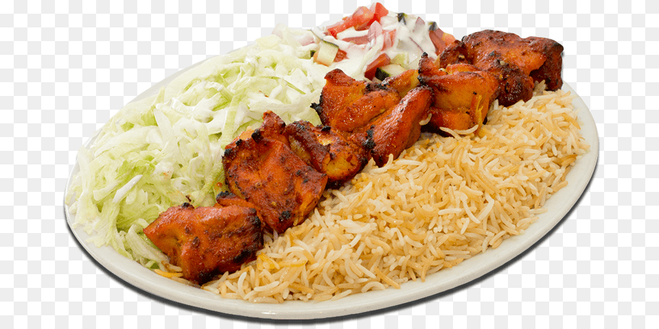 Afghan Chicken Over Rice Transparent Images Chicken Rice Food, Food Presentation, Meal, Dining Table, Furniture Png
