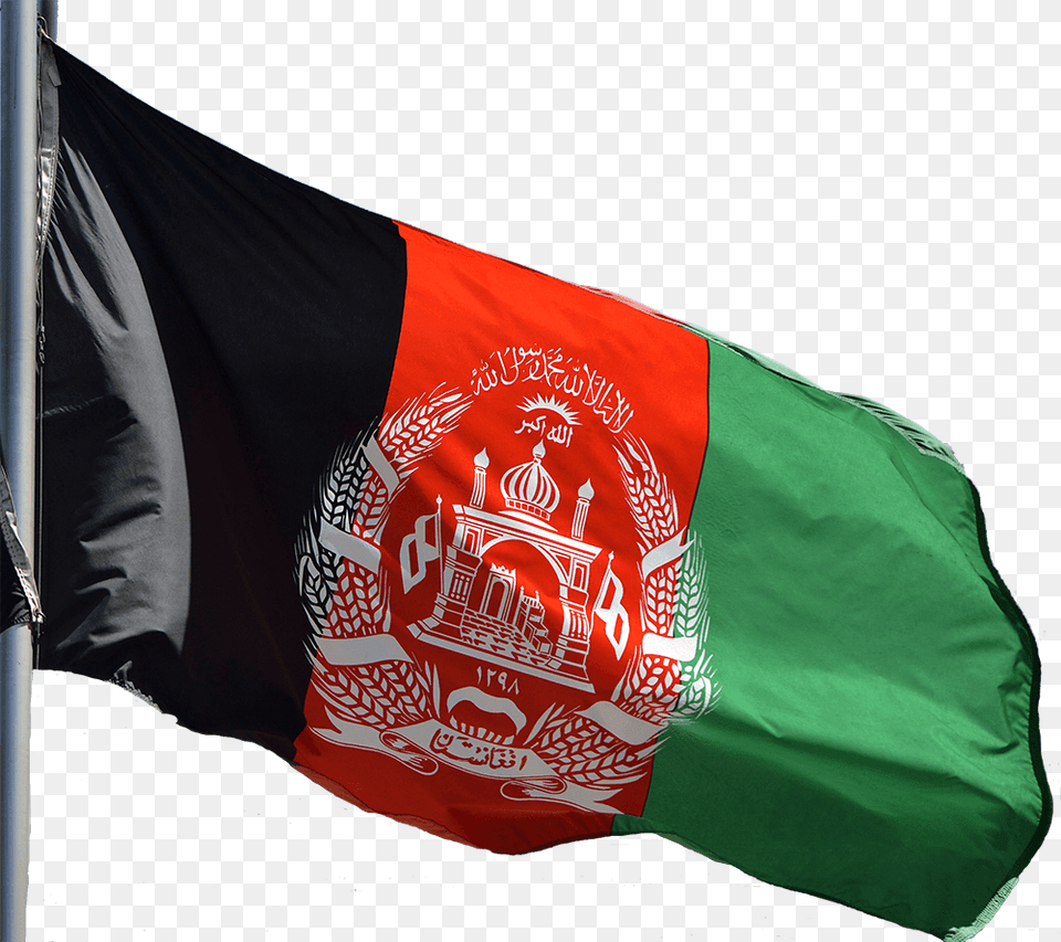 Afghanistan Flag Afghanistan Flag With Stick Free Png Download
