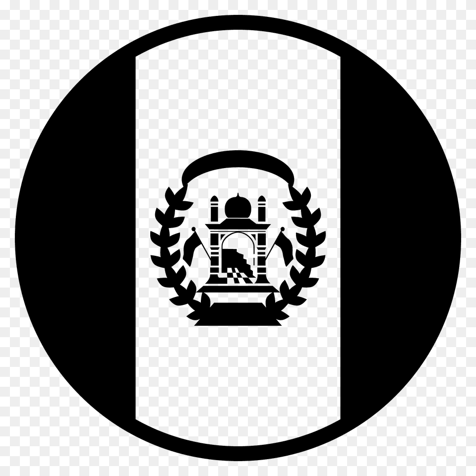 Afghanistan Flag Emoji Clipart, Emblem, Symbol, Logo, Disk Png