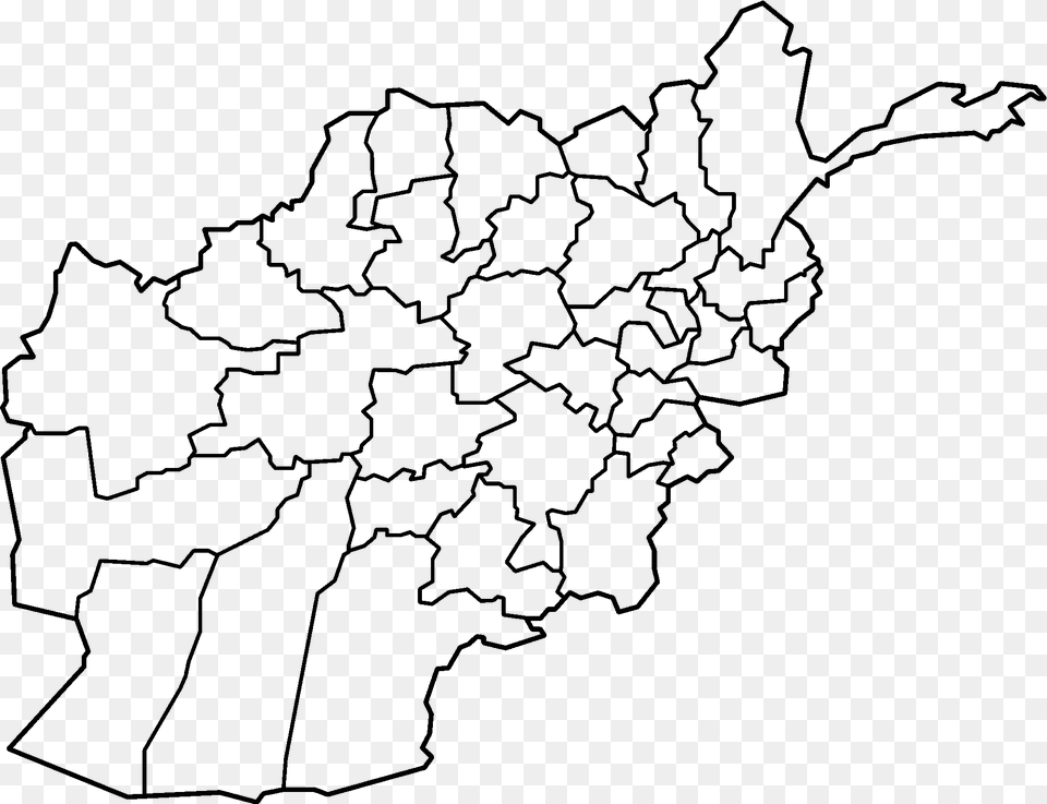 Afghanistan Provinces Blank Afghanistan Map, Chart, Plot, Atlas, Diagram Png Image