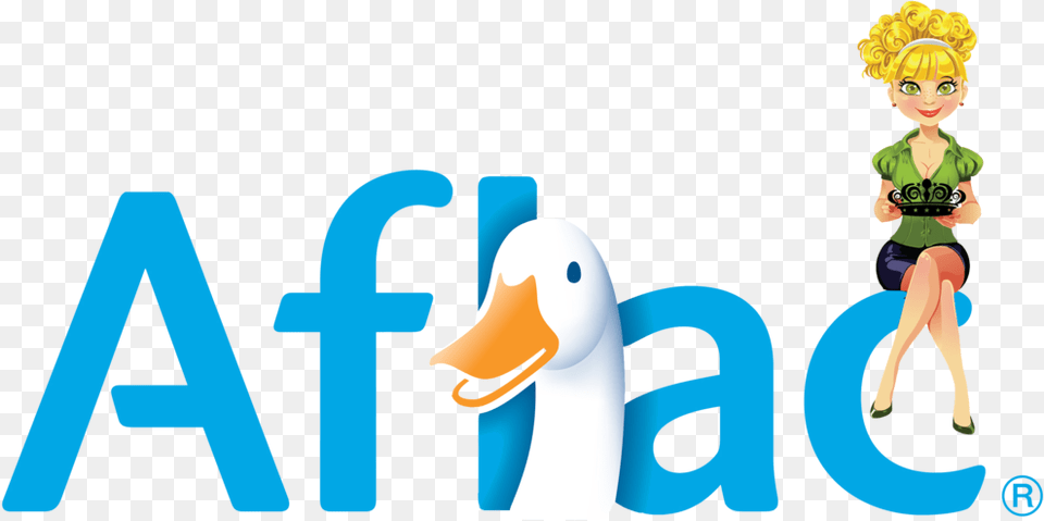 Aflac The Benefit Queen Duck, Baby, Person, Face, Head Free Png Download