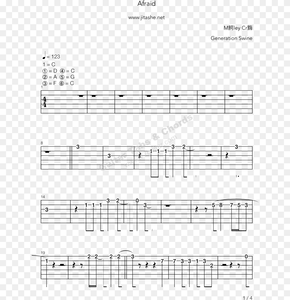 Aframotley Crue Guitar Chord, Text Free Transparent Png