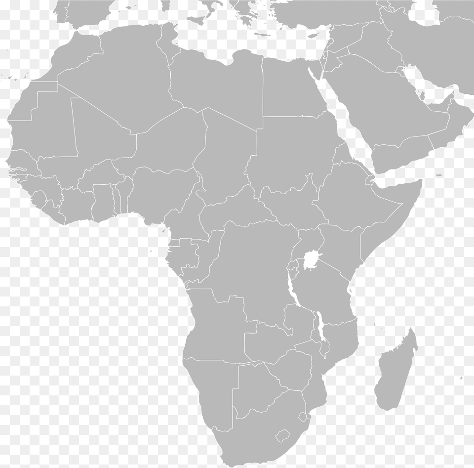 Africa Blank Map, Chart, Plot, Atlas, Diagram Free Transparent Png
