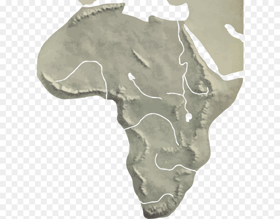 Africa Blank Map Relief Geography Clip Art, Baby, Person, Accessories, Ornament Free Transparent Png