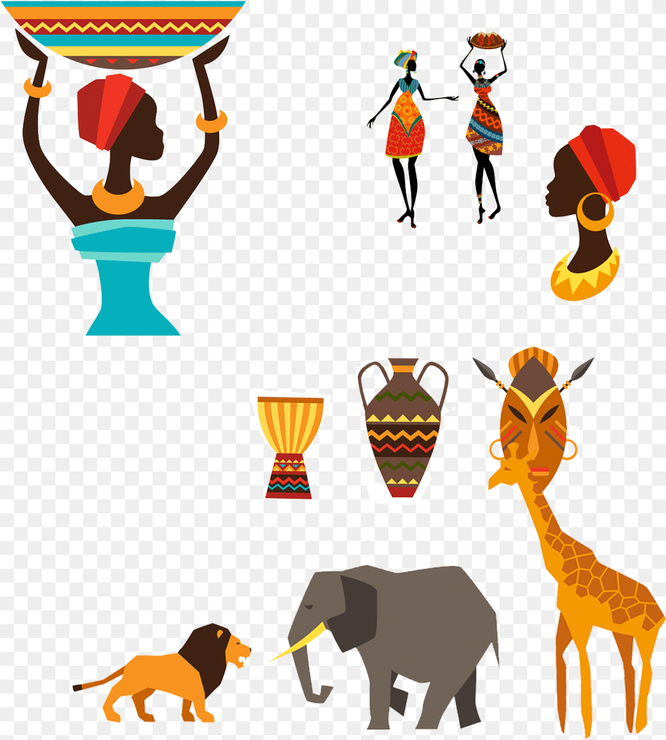 Africa Clip Art Character Transprent, Adult, Person, Woman, Female Png Image