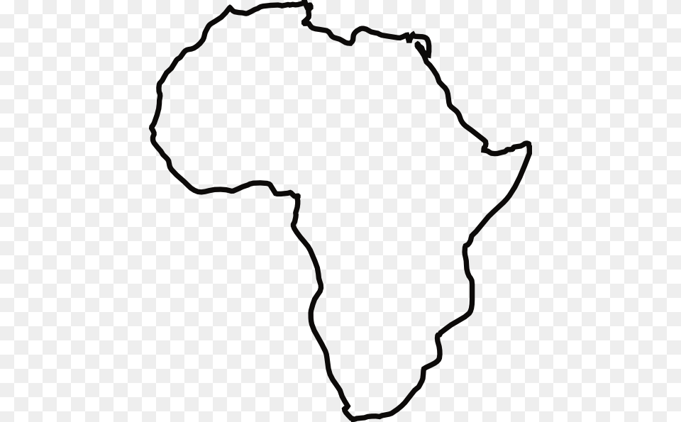 Africa Clipart, Chart, Plot, Silhouette, Map Free Png