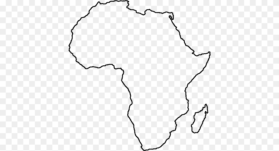 Africa Day Outline, Gray Free Png Download