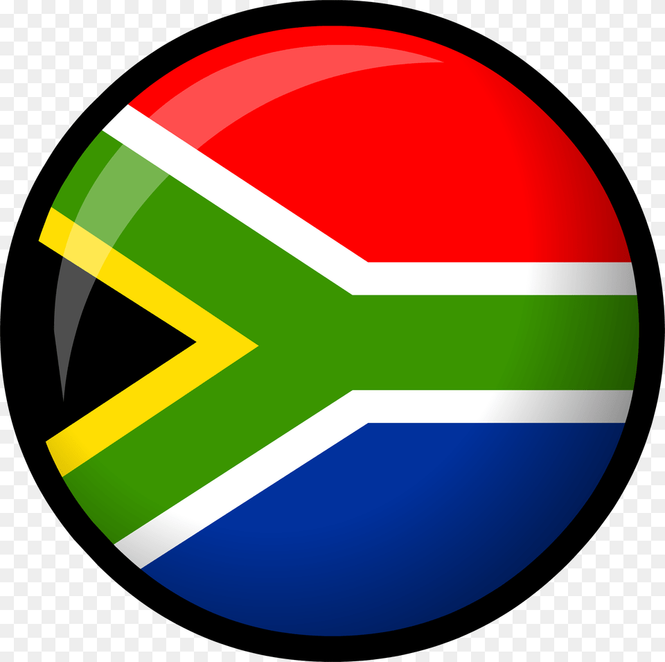 Africa Flag Shop South Africa Flag In A Circle Round South Africa Flag, Logo, Sphere, First Aid Png Image