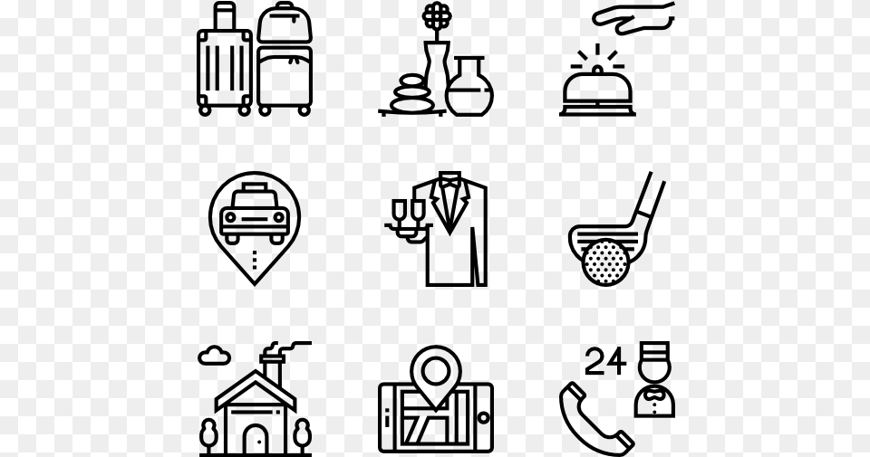 Africa Icons, Gray Free Png Download