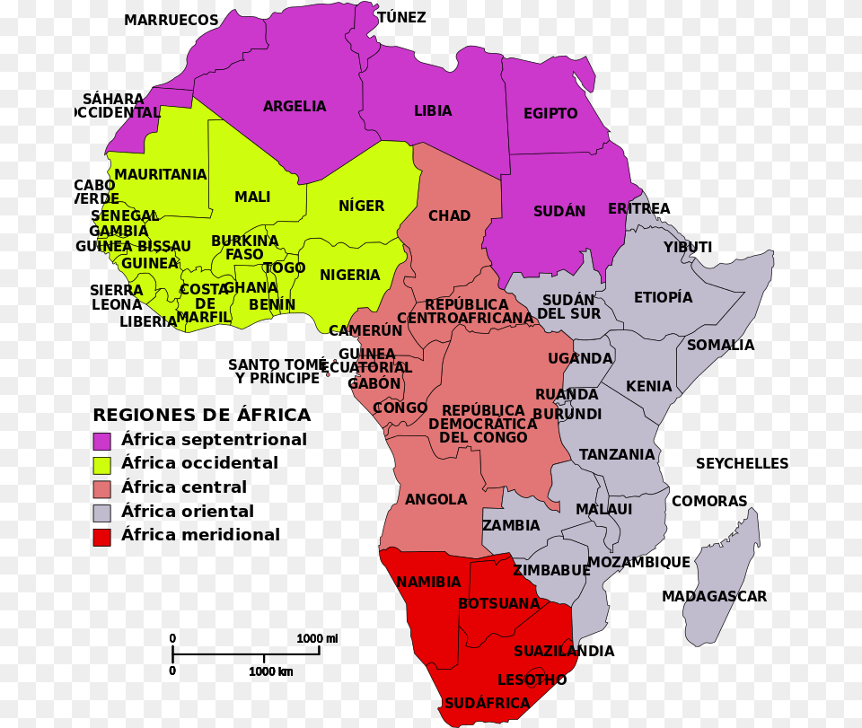 Africa Map Regions Es Colonize Countries In Africa, Atlas, Chart, Diagram, Plot Png