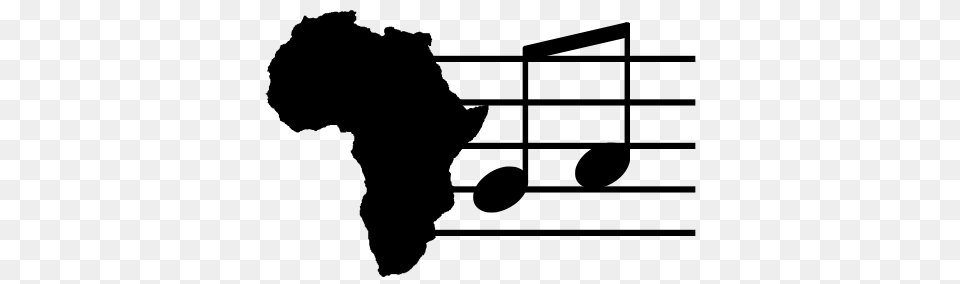 Africa Music Zp Notes Staff, Gray Png