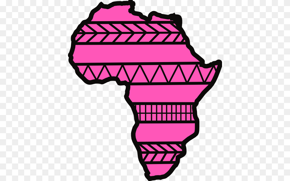 Africa Outline Complete 2 Clip Art Africa Clipart Pink, Dynamite, Weapon, Purple Free Transparent Png