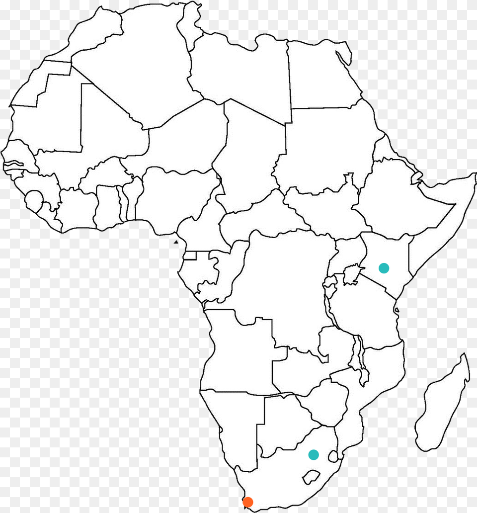 Africa Sub Saharan Africa Outline, Atlas, Chart, Diagram, Map Png Image