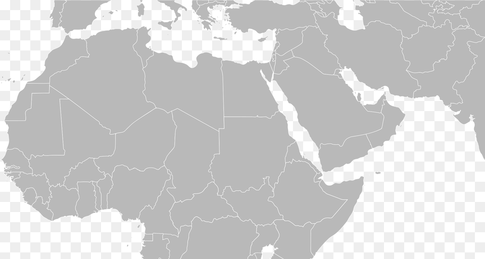 Africa Vector Maps Vector Mena Middle East Map, Chart, Plot, Atlas, Diagram Png Image