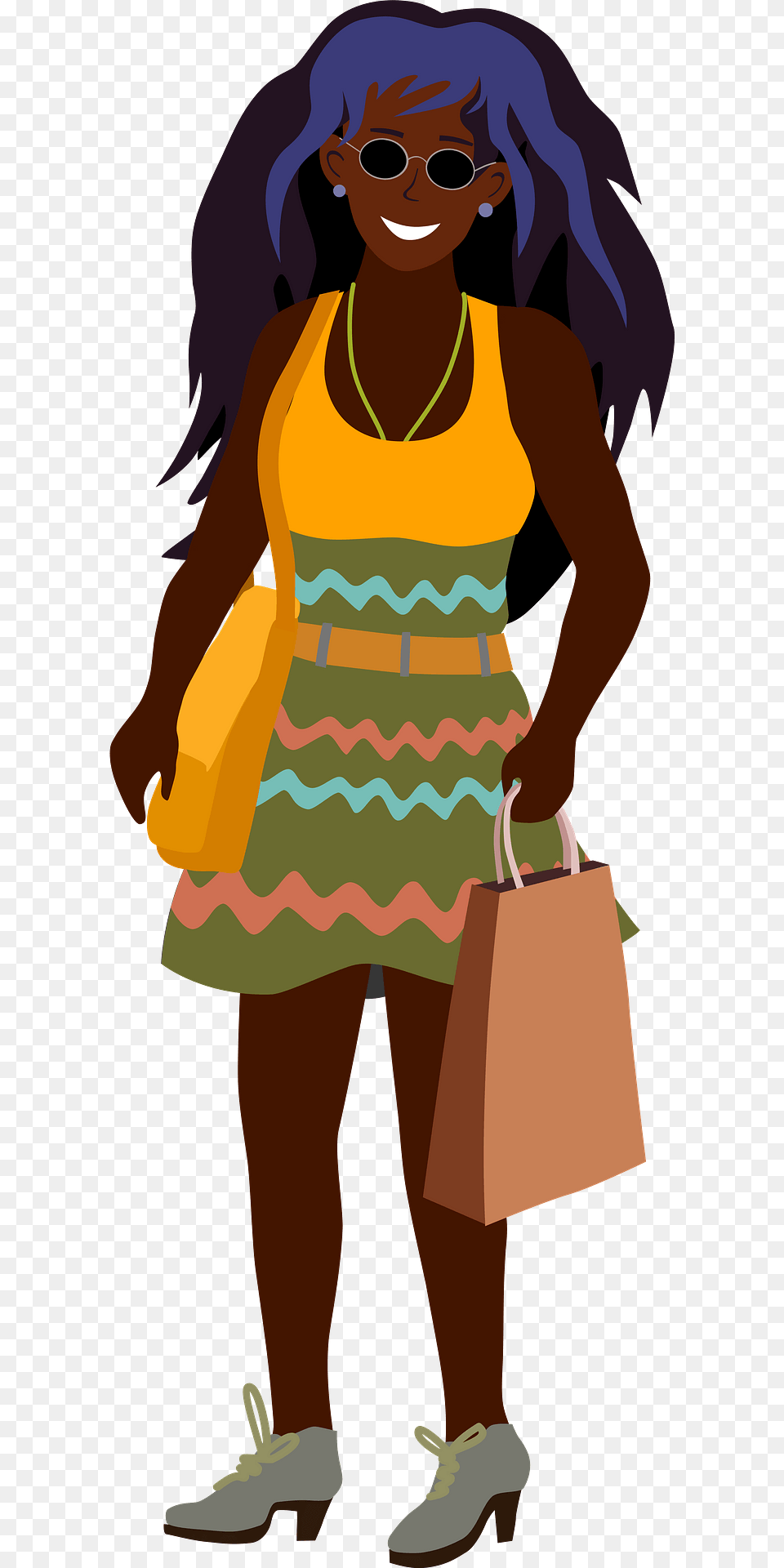 African American Clipart, Bag, Accessories, Handbag, Person Png Image