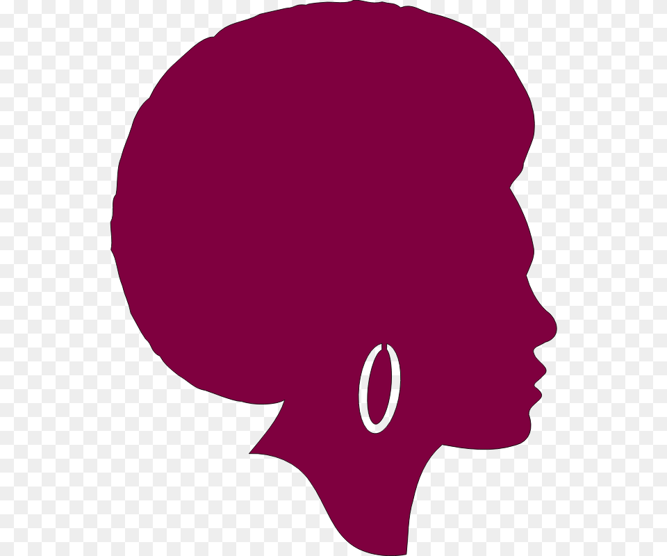 African American Female Silhouette Black Woman Face Silhouette, Body Part, Head, Neck, Person Png Image