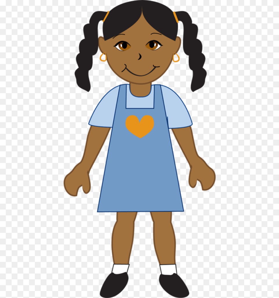 African American Girl Clipart Of Winging, Child, Female, Person, Face Free Png Download