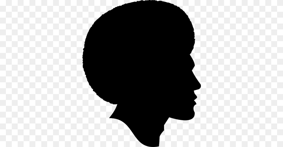 African American Male Silhouette, Gray Free Png Download