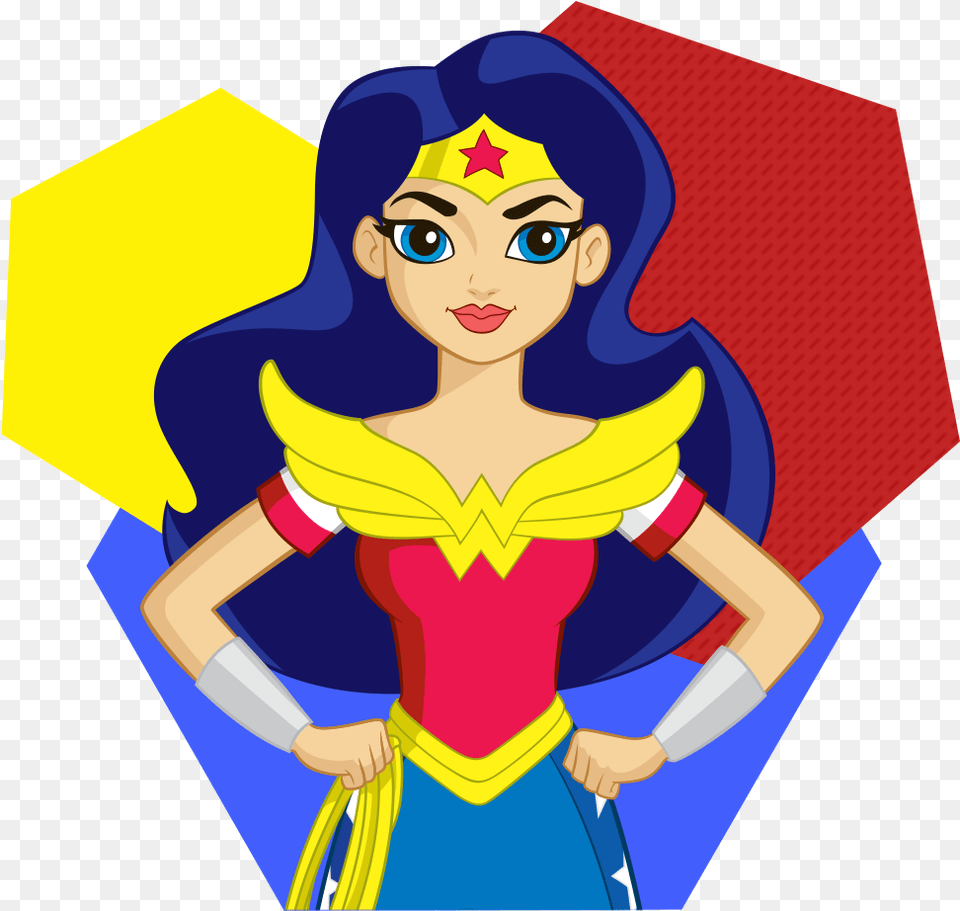 African American Supergirl Wonder Woman Clipart Wonder Woman Cartoon Dc, Costume, Person, Clothing, Baby Free Transparent Png